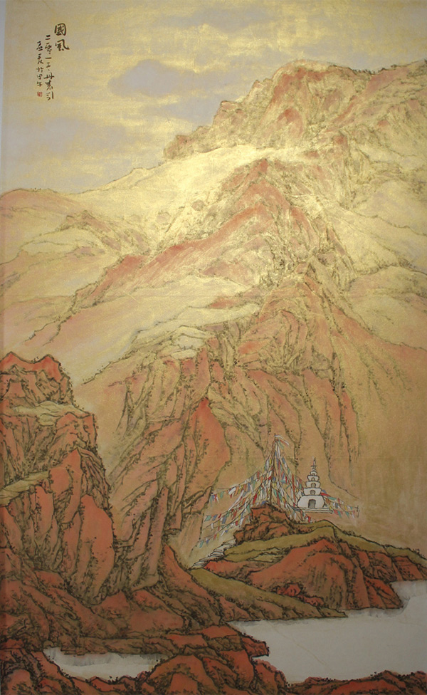 孟 夏   《国风2013丹青引》 国画     260cmX240cm  