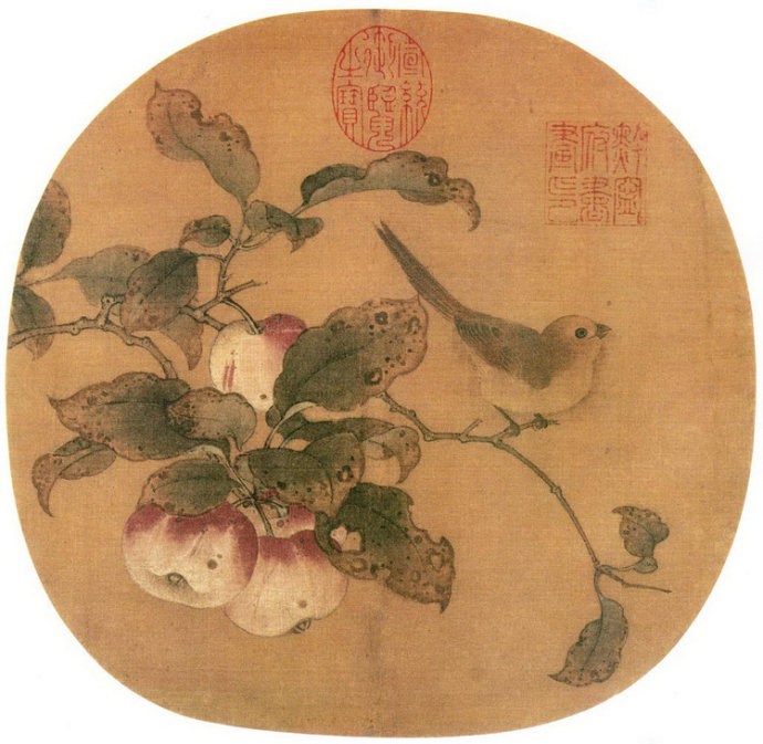 黄筌 蘯婆山鴅图页